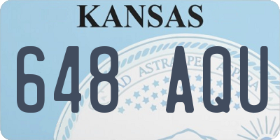 KS license plate 648AQU