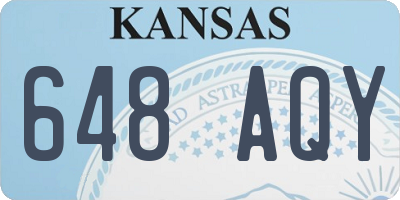 KS license plate 648AQY