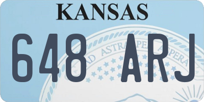 KS license plate 648ARJ
