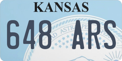 KS license plate 648ARS