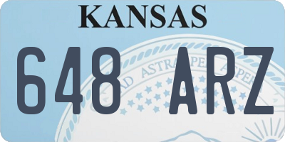 KS license plate 648ARZ