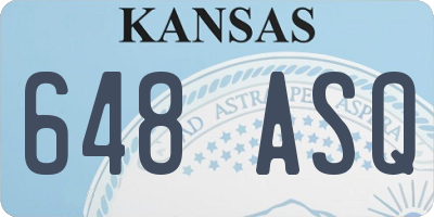KS license plate 648ASQ