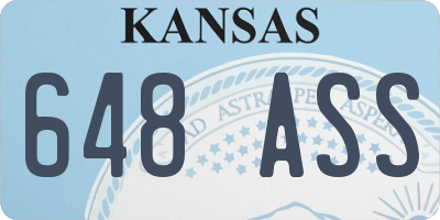 KS license plate 648ASS