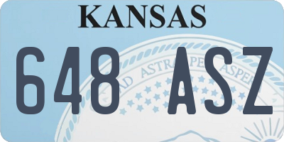 KS license plate 648ASZ