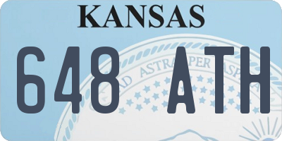 KS license plate 648ATH