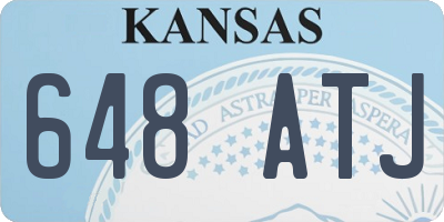 KS license plate 648ATJ