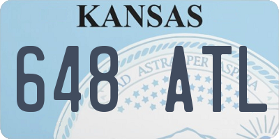 KS license plate 648ATL