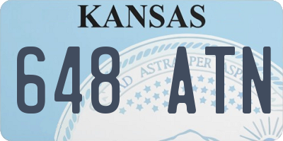 KS license plate 648ATN