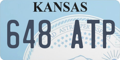 KS license plate 648ATP