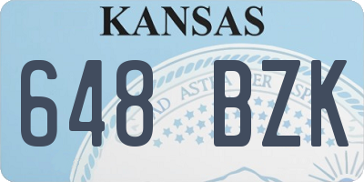 KS license plate 648BZK