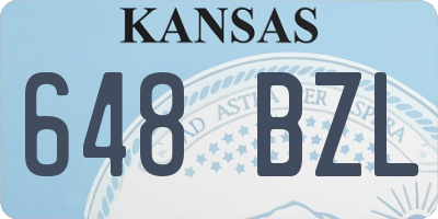 KS license plate 648BZL