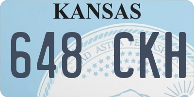 KS license plate 648CKH