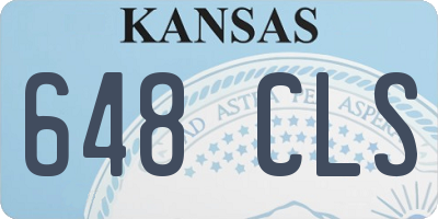 KS license plate 648CLS
