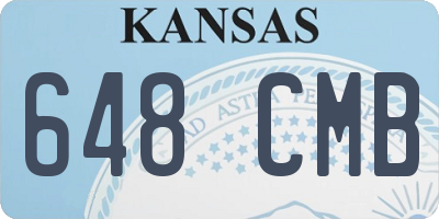 KS license plate 648CMB