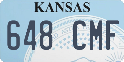KS license plate 648CMF