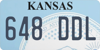KS license plate 648DDL