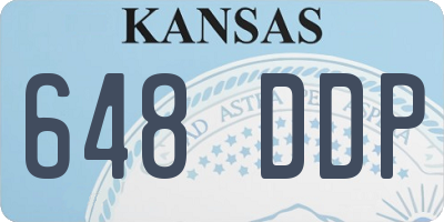KS license plate 648DDP