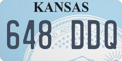 KS license plate 648DDQ