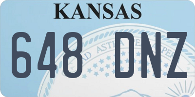 KS license plate 648DNZ