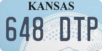 KS license plate 648DTP