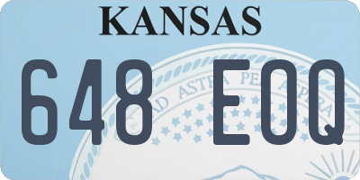 KS license plate 648EOQ