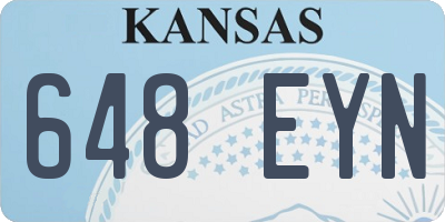 KS license plate 648EYN