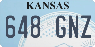 KS license plate 648GNZ