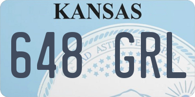 KS license plate 648GRL