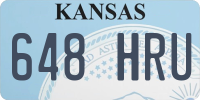 KS license plate 648HRU