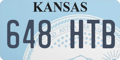 KS license plate 648HTB