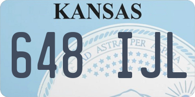 KS license plate 648IJL