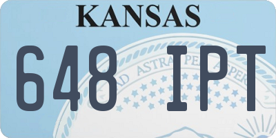 KS license plate 648IPT