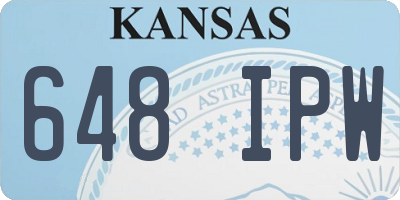 KS license plate 648IPW