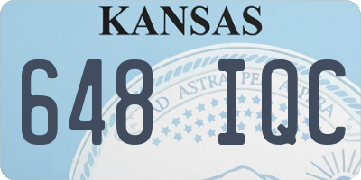 KS license plate 648IQC