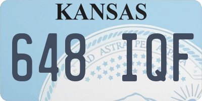KS license plate 648IQF