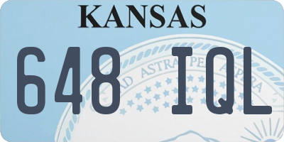 KS license plate 648IQL