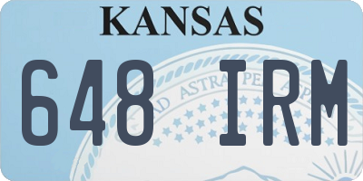KS license plate 648IRM