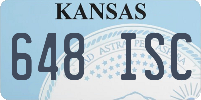KS license plate 648ISC