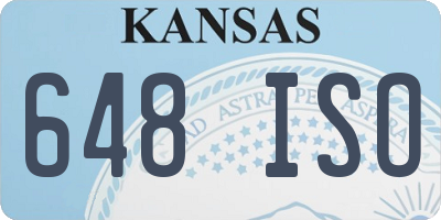 KS license plate 648ISO