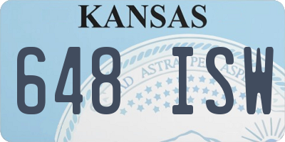 KS license plate 648ISW