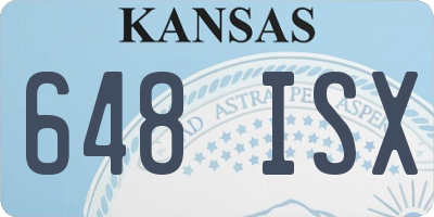 KS license plate 648ISX