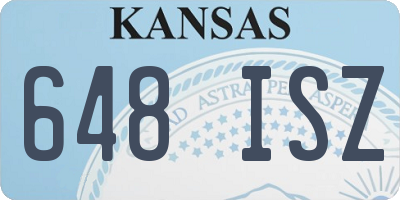 KS license plate 648ISZ