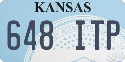 KS license plate 648ITP