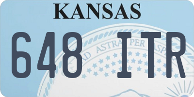 KS license plate 648ITR