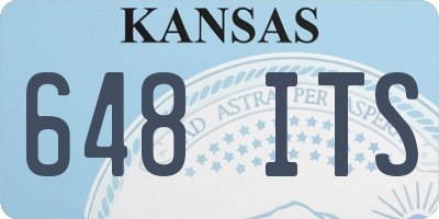 KS license plate 648ITS
