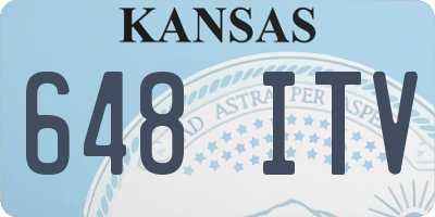 KS license plate 648ITV