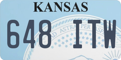 KS license plate 648ITW