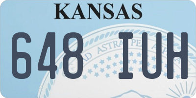 KS license plate 648IUH