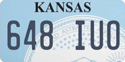 KS license plate 648IUO