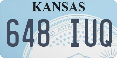 KS license plate 648IUQ